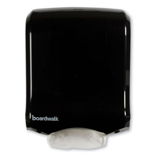 BWK1500 - Boardwalk - Ultrafold Multifold/C-Fold Towel Dispenser, 11.75 x 6.25 x 18, Black Pearl