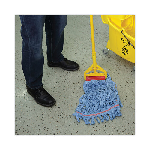 BWK1800LBDZ - Boardwalk - Pro Loop Web/Tailband Mop Head, Blue, Large, 12/Carton