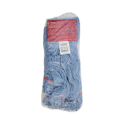 BWK1800LBDZ - Boardwalk - Pro Loop Web/Tailband Mop Head, Blue, Large, 12/Carton
