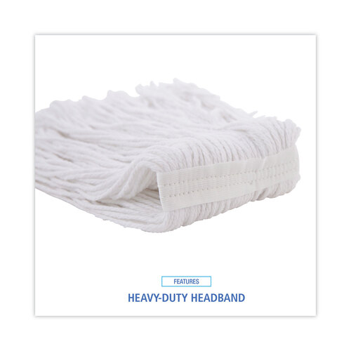 BWK2016R - Boardwalk - Mop Head, Value Standard Head, Rayon Fiber, Cut-End, Size No. 16, WE, 12/Carton