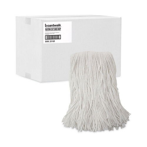 BWK2016R - Boardwalk - Mop Head, Value Standard Head, Rayon Fiber, Cut-End, Size No. 16, WE, 12/Carton