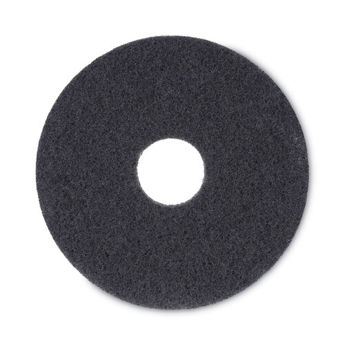 BWK4013BLA - Boardwalk - Standard 13-Inch Diameter Stripping Floor Pads, Black