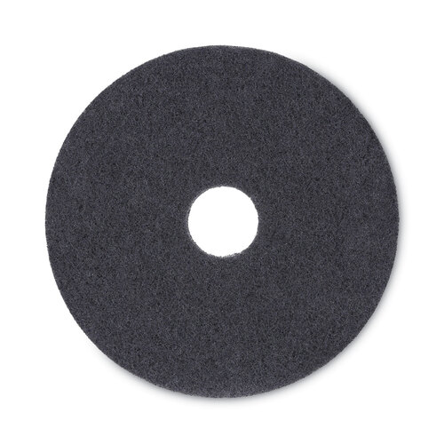 BWK4016BLA - Boardwalk - Standard 16-Inch Diameter Stripping Floor Pads, Black