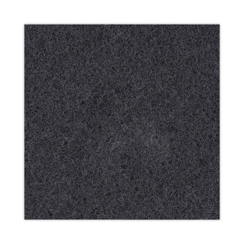 BWK4017BLA - Boardwalk - Standard Black Floor Pads, 17" dia, Black, 5/Carton