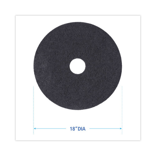 BWK4018BLA - Boardwalk - Standard 18-Inch Diameter Stripping Floor Pads