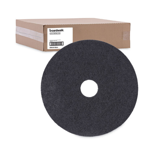 BWK4018BLA - Boardwalk - Standard 18-Inch Diameter Stripping Floor Pads