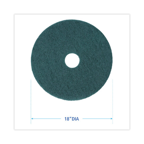 BWK4018GRE - Premiere Pads - Standard 18-Inch Diameter Heavy-Duty Scrubbing Floor Pads, Green