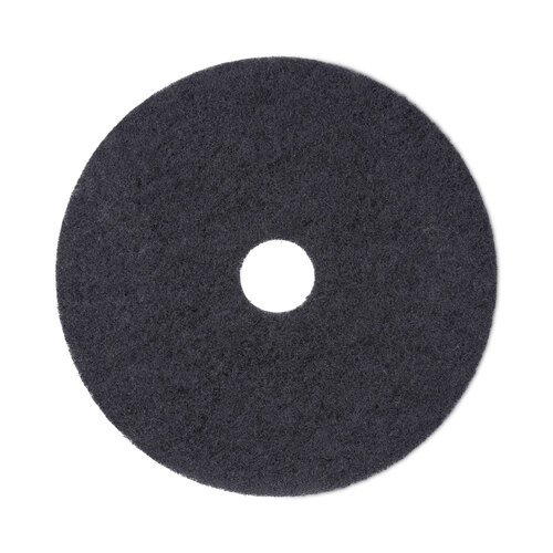 BWK4019BLA - Boardwalk - Standard 19-Inch Diameter Stripping Floor Pads, Black
