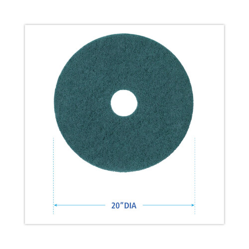 BWK4020GRE - Boardwalk - Standard Floor Pads, 20" dia, Green, 5/Carton