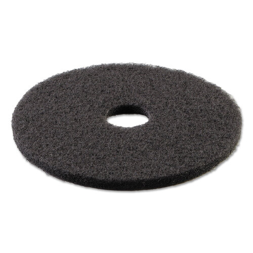 BWK4021BLA - Boardwalk - Standard 21-Inch Diameter Stripping Floor Pads, Black