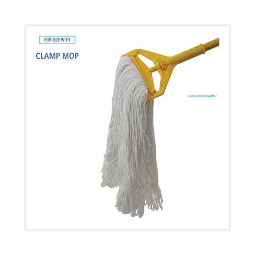 BWK4024RCT - Unisan - Mop Head, Pro Loop Web/Tailband, Value Standard Head, Rayon Fiber, #24, White