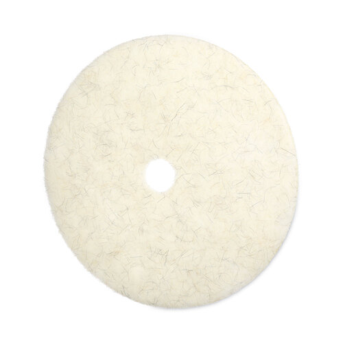 BWK4027NAT - Boardwalk - Natural Burnishing Floor Pads, 27&quot; Diameter, White, 5/Carton