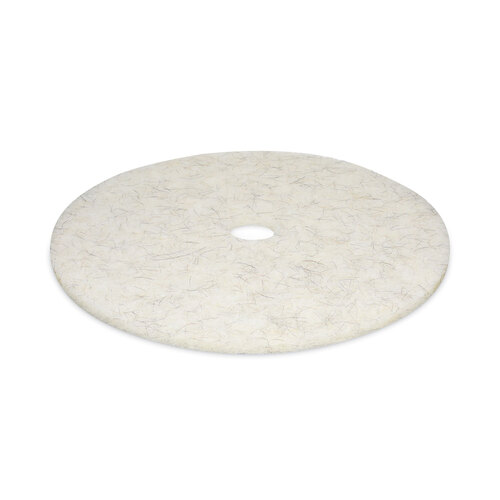 BWK4027NAT - Boardwalk - Natural Burnishing Floor Pads, 27&quot; Diameter, White, 5/Carton