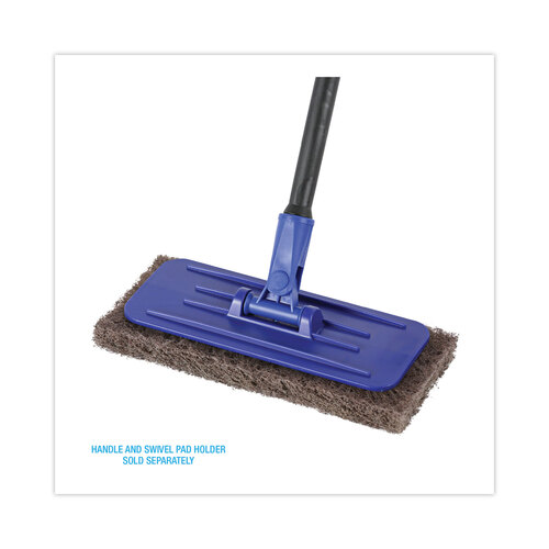 BWK403 - Boardwalk - Heavy-Duty Brown Pads, 4 x 10, 20/Carton