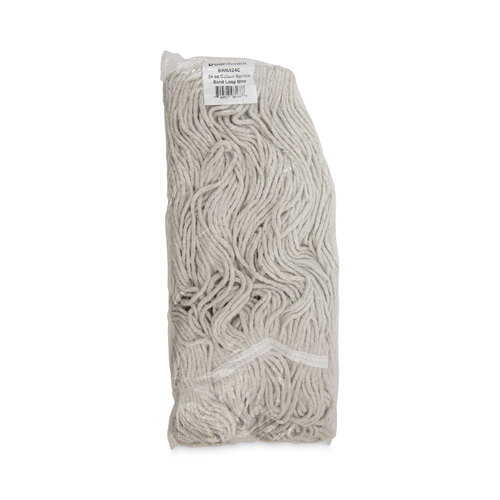 BWK424CEA - Boardwalk - Pro Loop Web/Tailband Wet Mop Head, Cotton, 24oz, White