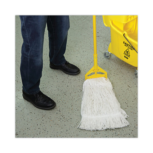 BWK424RCT - Boardwalk - Pro Loop Web/Tailband Wet Mop Head, Rayon, 24oz, White, 12/Carton