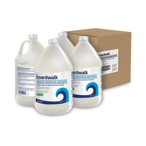 BWK450EA - Boardwalk - Pearlescent Moisturizing Liquid Hand Soap Refill, Aloe Scent, 1 gal Bottle, 1/Each