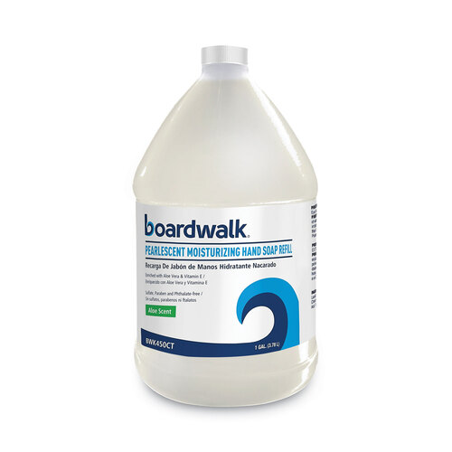 BWK450EA - Boardwalk - Pearlescent Moisturizing Liquid Hand Soap Refill, Aloe Scent, 1 gal Bottle, 1/Each