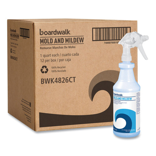 BWK4826 - BOARDWALK - Mold and Mildew Remover with Bleach, Ready to Use, Floral Scent, 32 oz Bottle, 12/Carton