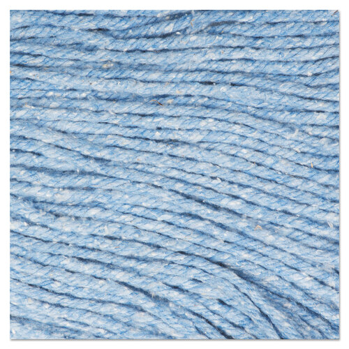 BWK502BLCT - Boardwalk - Super Loop Wet Mop Head, Cotton/Synthetic Fiber, 5&quot; Headband, Medium Size, Blue, 12/Carton