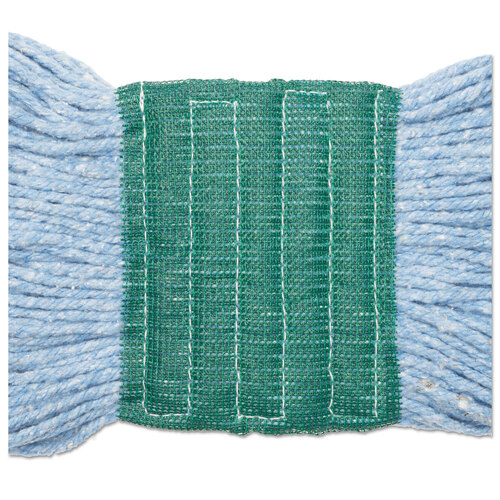 BWK502BLEA - Boardwalk - Super Loop Wet Mop Head, Cotton/Synthetic Fiber, 5&quot; Headband, Medium Size, Blue