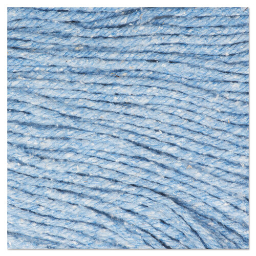 BWK502BLEA - Boardwalk - Super Loop Wet Mop Head, Cotton/Synthetic Fiber, 5&quot; Headband, Medium Size, Blue