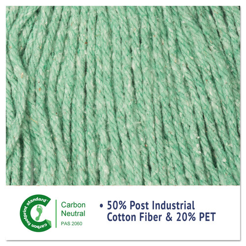 BWK502GNEA - Boardwalk - Super Loop Wet Mop Head, Cotton/Synthetic Fiber, 5&quot; Headband, Medium Size, Green