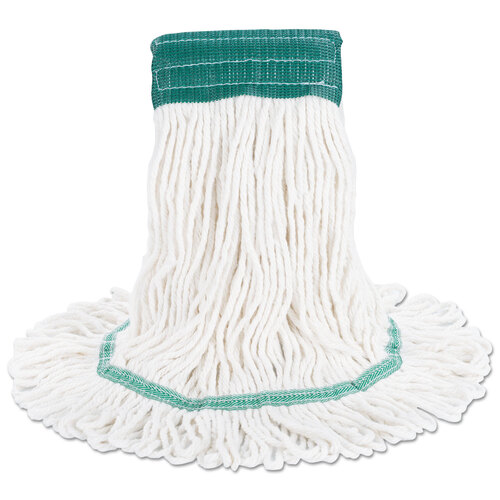 BWK502WHEA - Boardwalk - Super Loop Wet Mop Head, Cotton/Synthetic Fiber, 5&quot; Headband, Medium Size, White