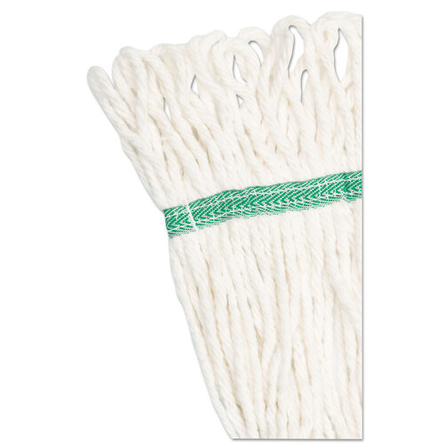 BWK502WHEA - Boardwalk - Super Loop Wet Mop Head, Cotton/Synthetic Fiber, 5&quot; Headband, Medium Size, White