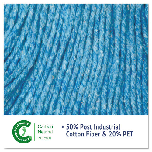 BWK503BLEA - Boardwalk - Super Loop Wet Mop Head, Cotton/Synthetic Fiber, 5&quot; Headband, Large Size, Blue
