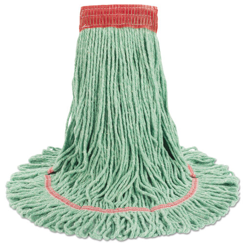 BWK503GNCT - Boardwalk - Super Loop Wet Mop Head, Cotton/Synthetic Fiber, 5&quot; Headband, Large Size, Green, 12/Carton