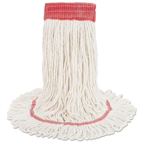BWK503WHCT - Boardwalk - Super Loop Wet Mop Head, Cotton/Synthetic Fiber, 5&quot; Headband, Large Size, White, 12/Carton