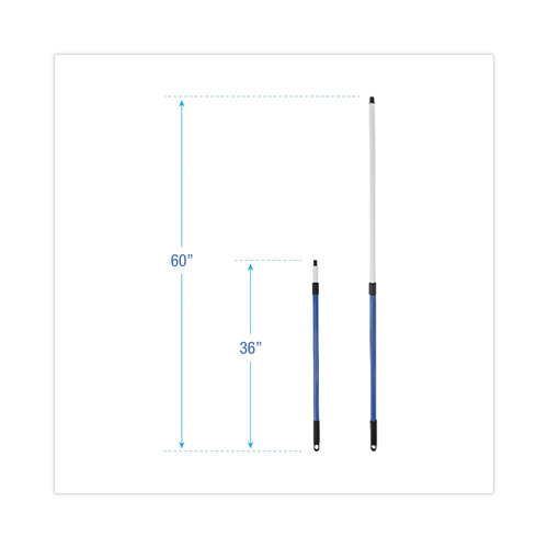 BWK638 - Boardwalk - MicroFeather Duster Telescopic Handle, 36"-60", Blue