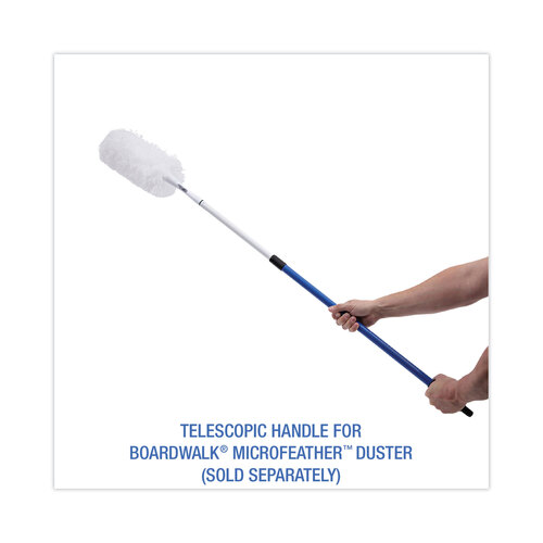 BWK638 - Boardwalk - MicroFeather Duster Telescopic Handle, 36"-60", Blue