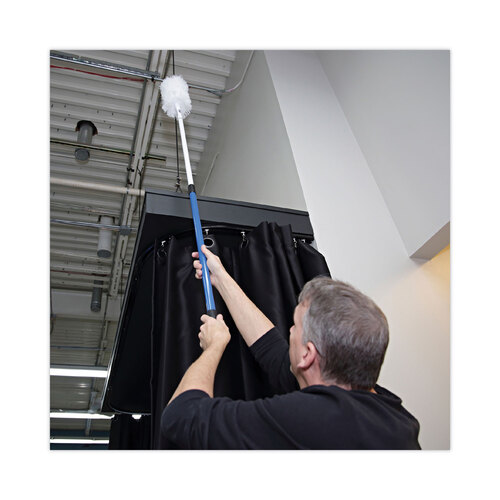 BWK638 - Boardwalk - MicroFeather Duster Telescopic Handle, 36"-60", Blue