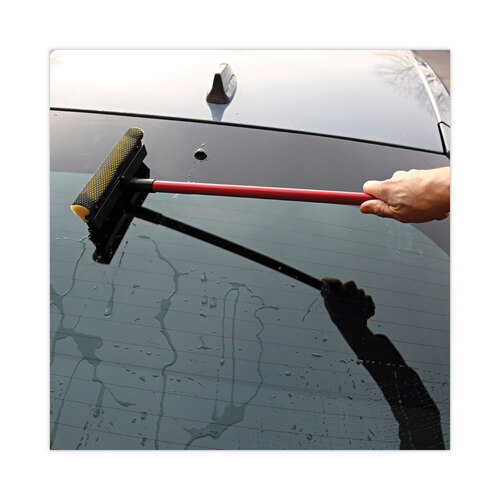 BWK824 - Boardwalk - General-Duty Squeegee, 8&quot; Wide Blade, Black/Red, 21&quot; Handle