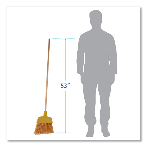 BWK932AEA - Boardwalk - Boardwalk Angler Broom, 53" Handle, Yellow