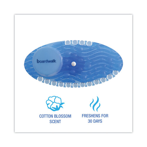 BWKCURVECBLCT - Boardwalk - Boardwalk Curve Air Freshener, Cotton Blossom, Blue, 10/Box, 6 Boxes/Carton