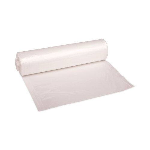 BWKRH3340S - Boardwalk - High Density Industrial Can Liners Coreless Rolls, 33 gal, 16 microns, 33 x 40, Natural, 25 Bags/Roll, 10 Rolls/Carton