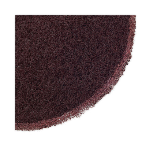 BWKSPP16 - Boardwalk - Deep Scrub Pads, 16&quot; Diameter, Maroon, 10/Carton