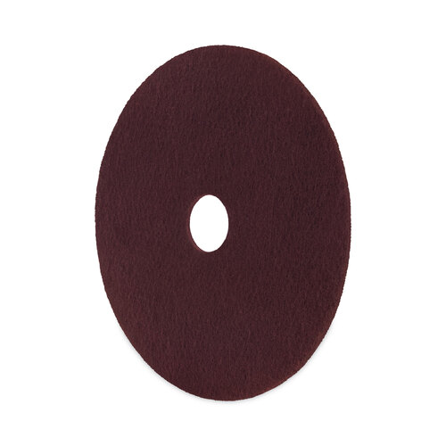 BWKSPP16 - Boardwalk - Deep Scrub Pads, 16&quot; Diameter, Maroon, 10/Carton