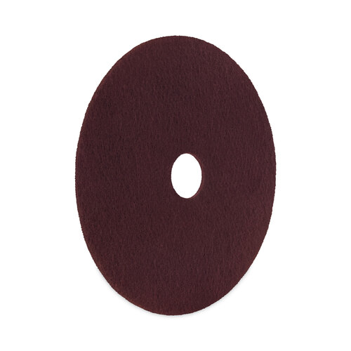 BWKSPP16 - Boardwalk - Deep Scrub Pads, 16&quot; Diameter, Maroon, 10/Carton