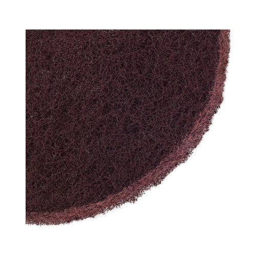 BWKSPP20 - Boardwalk - Deep Scrub Pads, 20&quot; Diameter, Maroon, 10/Carton