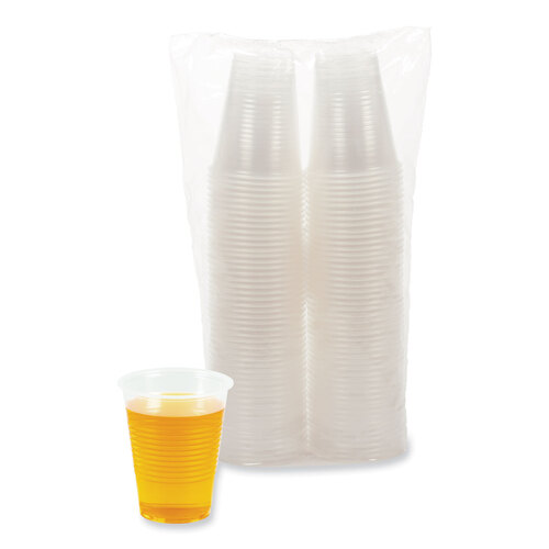 BWKTRANSCUP10PK - Boardwalk - Translucent Plastic Cold Cups, 10 oz, Polypropylene, 100/Pack