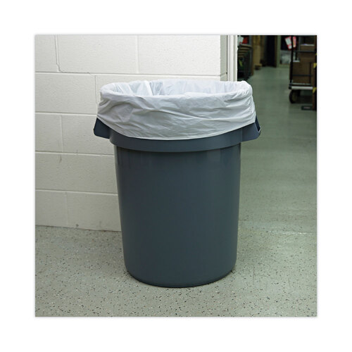 BWKW3858X - Boardwalk - Linear Low Density Industrial Can Liners, 60 gal, 0.9 mil, 38 x 58, White, 100/Carton
