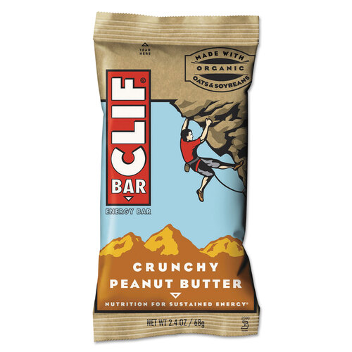 CBC50120 - Clif Bar - Energy Bar, Crunchy Peanut Butter, 2.4 oz, 12/Box