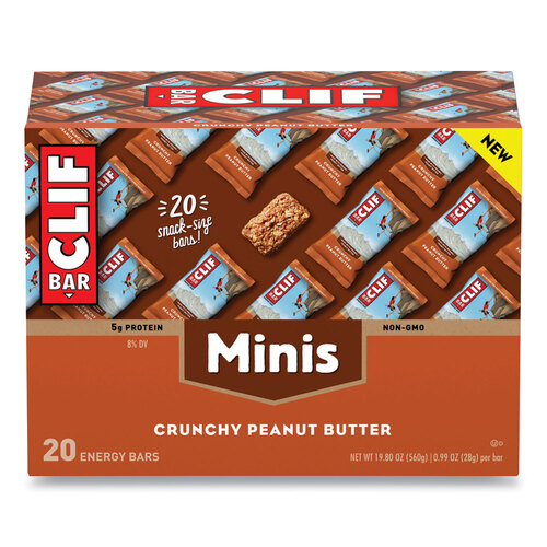 CBCCCC36412 - Clif Bar - Energy Bar, Mini Crunchy Peanut Butter, 0.99 oz Bar, 20/Box