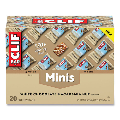 CBCCCC37295 - Clif Bar - Energy Bar Minis, White Chocolate Macadamia Nut, 1 oz, 20/Box