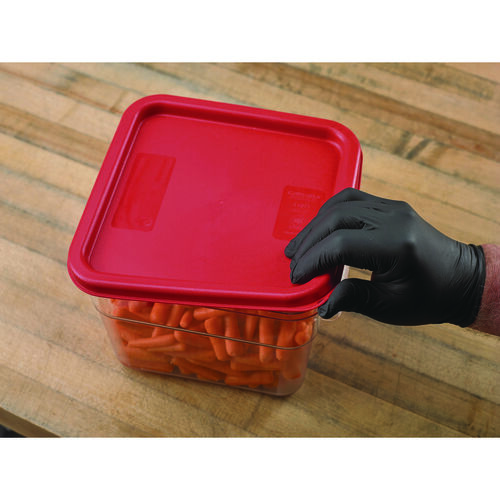 CFS1197105 - CFS BRANDS - Squares Food Storage Container Lid, 9 x 9 x 0.63, Red, Plastic
