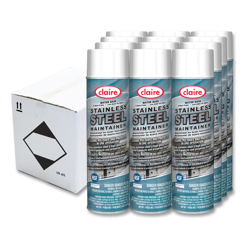 Stainless Steel Maintainer, Lemon Scent, 16 oz Aerosol Spray, Dozen Stainless Steel Maintainer, Lemon Scent, 16 oz Aerosol Spray, Dozen